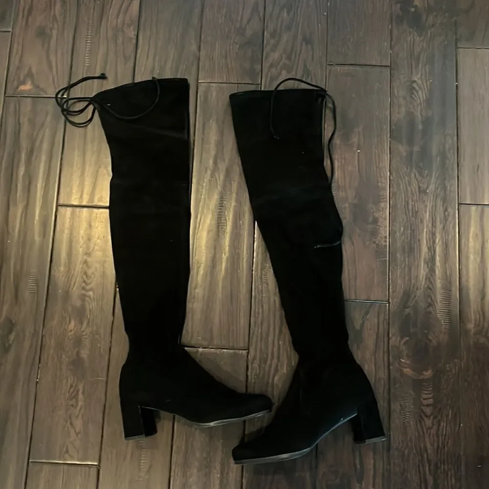 Stuart Weitzman, Hinterland, Black Suede